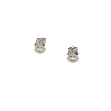 earrings steel silver stur deer1